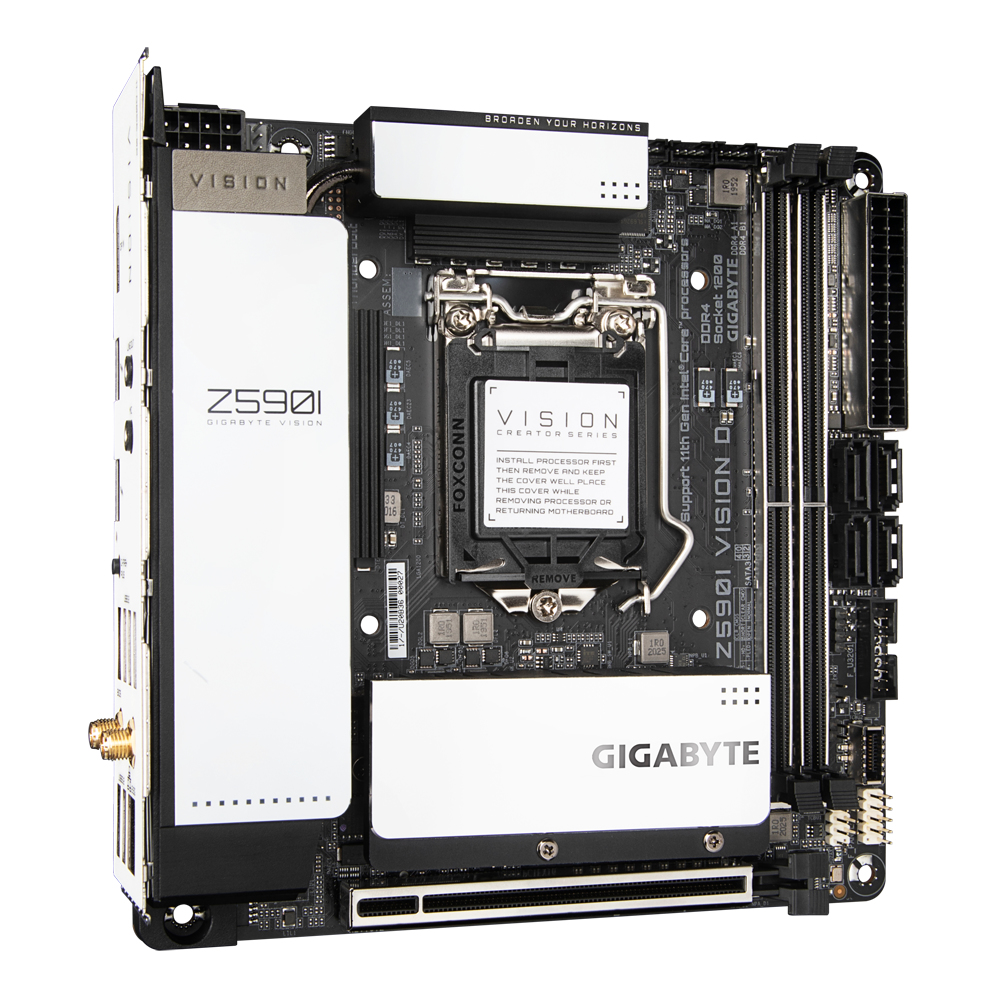 Bekijk afbeelding 2 van Gigabyte 1200 Z590I VISION D (rev. 1.0) - M.2/DP/mITX